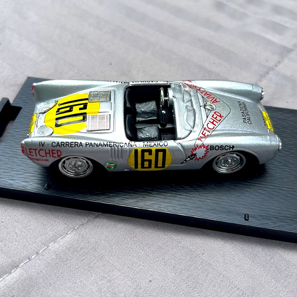 BRUMM R235 Porsche 550 RS, Carrera Mexico 1953. Karl Kling 159 Hans Herrmann 160
